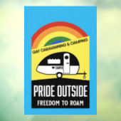 Autocollant Pour Fenêtre T-shirt camping caravane gay (Feuille 3)