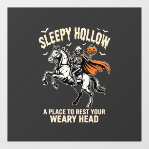 Autocollant Pour Fenêtre T-Shirt Cavalier sans tête Sleepy Hollow Halloween