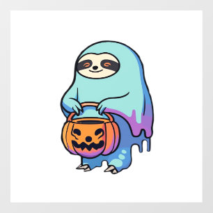Autocollant Pour Fenêtre T-Shirt oversize Halloween fantôme de paresseux