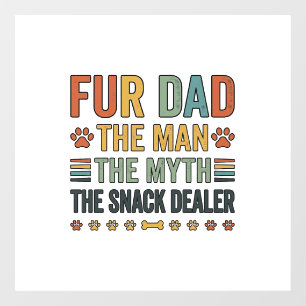 Autocollant Pour Fenêtre T-shirt pour papa à fourrure le distributeur de co