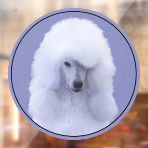 Autocollant Pour Fenêtre Tableau blanc standard de caniche - Art original d