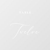 Autocollant Pour Fenêtre Tableau de calligraphie moderne Douze Numéro de ta (Feuille)