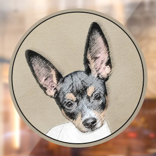 Autocollant Pour Fenêtre Tableau Rat Terrier - Cute Original Chien Art