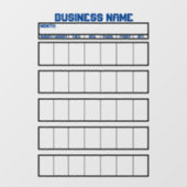 Autocollant Pour Fenêtre Tableaux blancs non magnétiques Calendrier adhésif (Feuille)