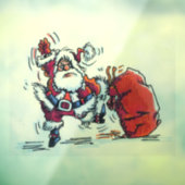 Autocollant Pour Fenêtre Tablier avant de fermeture de fenêtre Père Noël en (Feuille 3)