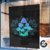 Autocollant Pour Fenêtre Tabourets dans Bushes (Fenêtre de café)