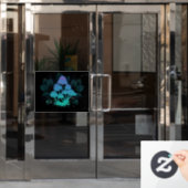 Autocollant Pour Fenêtre Tabourets dans Bushes (Porte de bureau)