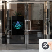 Autocollant Pour Fenêtre Tabourets dans Bushes (Porte de bureau)