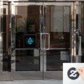 Autocollant Pour Fenêtre Tabourets dans Bushes (Porte de bureau)