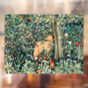 Autocollant Pour Fenêtre Tapisserie Art Antique de William Morris Forêt de