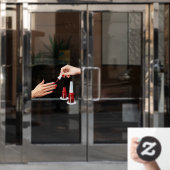 Autocollant Pour Fenêtre Technicien de Manucure Personnalisé Recherché Maga (Porte de bureau)