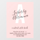 Autocollant Pour Fenêtre Technicien en Maquillage et Extensions de Cils (Feuille)