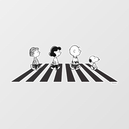 Autocollant Pour Fenêtre Tee - shirt | Marche de groupe (Feuille)