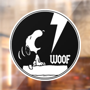 Autocollant Pour Fenêtre Tee - shirt   Snoopy Howling