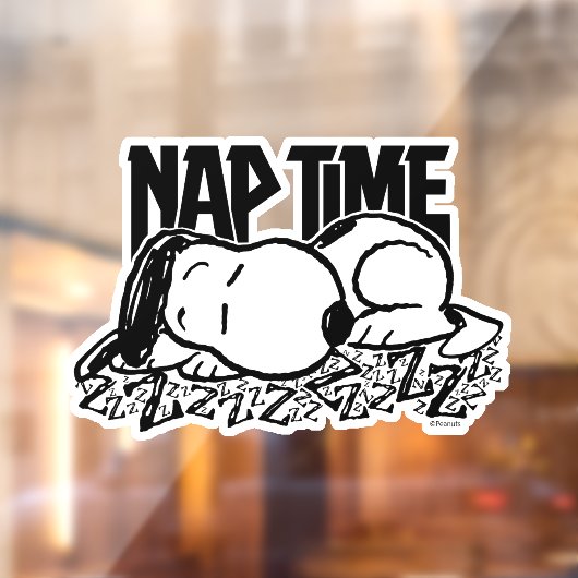 Autocollant Pour Fenêtre Tee - shirt | Snoopy Nap Time (Feuille 2)