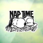 Autocollant Pour Fenêtre Tee - shirt | Snoopy Nap Time (Feuille 3)