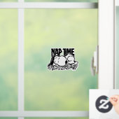 Autocollant Pour Fenêtre Tee - shirt | Snoopy Nap Time (Maison)