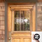 Autocollant Pour Fenêtre Télésurveillance en activité (Porte d'accueil)