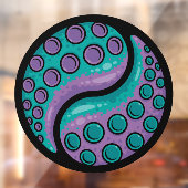 Autocollant Pour Fenêtre Tentacle Yin Yang (Feuille 2)