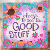 Autocollant pour fenêtre «The Good Stuff “Inspiriv (Feuille 2)