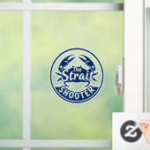 Autocollant Pour Fenêtre The Strait Shooter Coastal Crab Logo Window Cling (Maison)