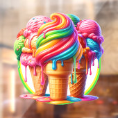 Autocollant Pour Fenêtre Thème de crème glacée - So Yummy! (Feuille 2)