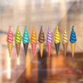 Autocollant Pour Fenêtre Thème de crème glacée - So Yummy! (Feuille 2)