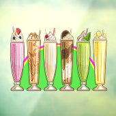 Autocollant Pour Fenêtre Thème de crème glacée - So Yummy! (Feuille 3)