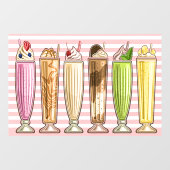 Autocollant Pour Fenêtre Thème de crème glacée - So Yummy! (Feuille)