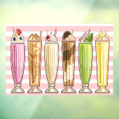 Autocollant Pour Fenêtre Thème de crème glacée - So Yummy! (Feuille 3)