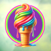 Autocollant Pour Fenêtre Thème de crème glacée - So Yummy! (Feuille 3)