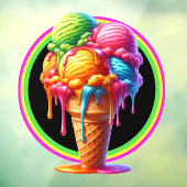 Autocollant Pour Fenêtre Thème de glace - Délicieux ! (Feuille 3)