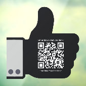 Autocollant Pour Fenêtre Thème d'interaction client Thumup QR Code Shop (Feuille 3)