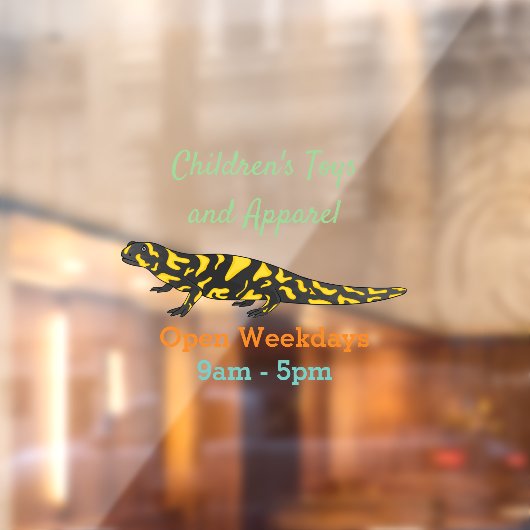 Autocollant Pour Fenêtre Tigre salamandre (Feuille 2)