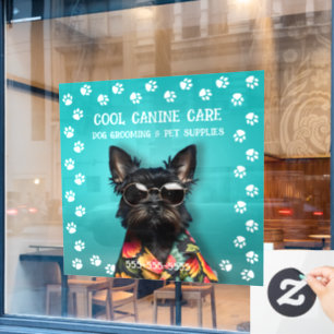 Autocollant Pour Fenêtre Toilettage de chien