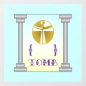 Autocollant Pour Fenêtre Tombeau vide (Feuille)