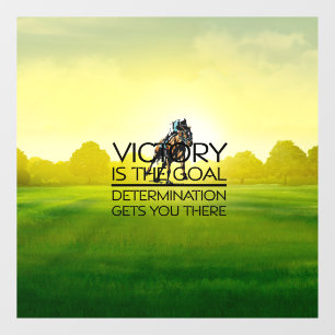Autocollant Pour Fenêtre TOP Horse Racing Victory Goal