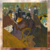 Autocollant Pour Fenêtre Toulouse-Lautrec - Au Rouge (Feuille 2)