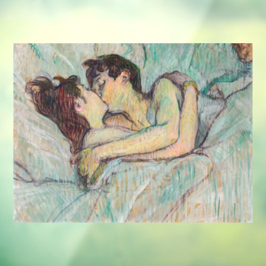 Autocollant Pour Fenêtre Toulouse-Lautrec - En Lit, Baiser (Feuille 3)