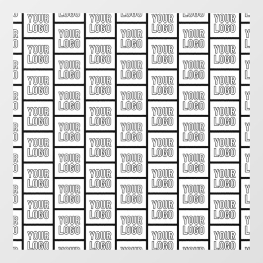 Autocollant Pour Fenêtre Tout logo ou motif répétitif d'image (Feuille)