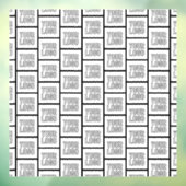 Autocollant Pour Fenêtre Tout logo ou motif répétitif d'image (Feuille 3)