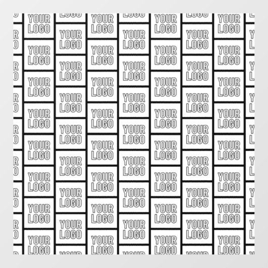 Autocollant Pour Fenêtre Tout motif répétitif de logo ou d'image (Feuille)