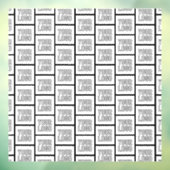 Autocollant Pour Fenêtre Tout motif répétitif de logo ou d'image (Feuille 3)