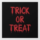 Autocollant Pour Fenêtre Tracer ou traiter le texte de sang rouge noir Hall (Feuille)