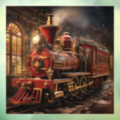 Autocollant Pour Fenêtre Train de Noël (Feuille 3)