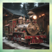 Autocollant Pour Fenêtre Train de Noël (Feuille 3)