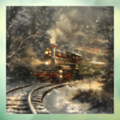 Autocollant Pour Fenêtre Train de Noël (Feuille 3)