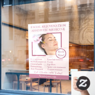 Autocollant Pour Fenêtre Traitement de peau personnalisé Botox Soins de vis