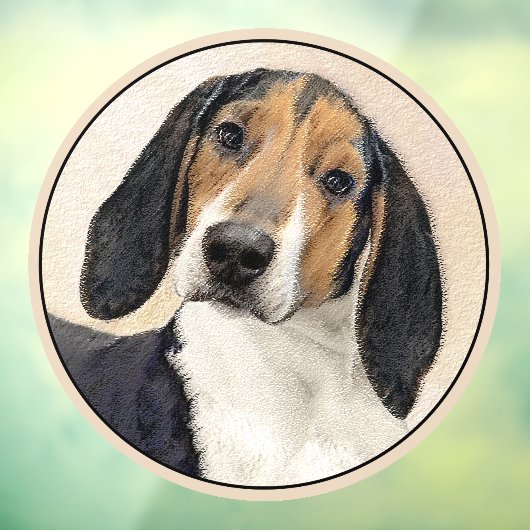 Autocollant Pour Fenêtre Treeing Walker Coonhound Peinture - Art original (Feuille 3)