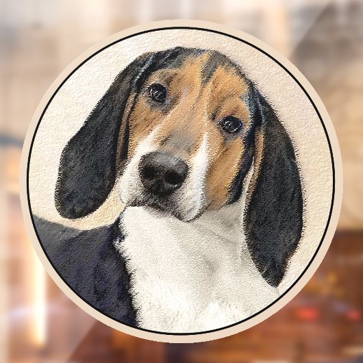 Autocollant Pour Fenêtre Treeing Walker Coonhound Peinture - Art original (Feuille 2)